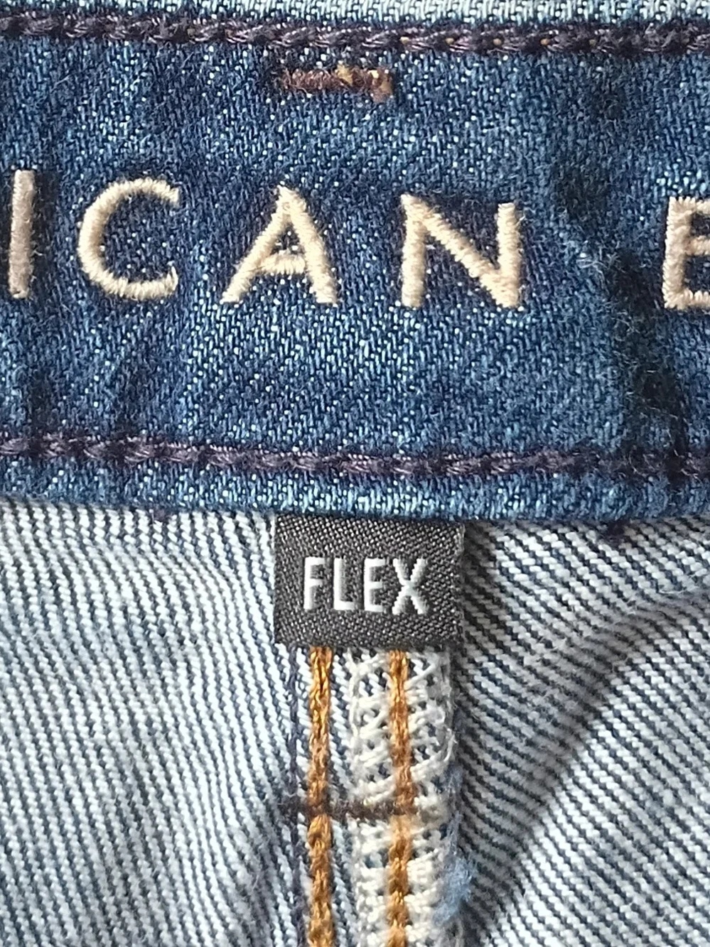 American Eagle Outfitters Men's Athletic Flex Washed Blue Jeans